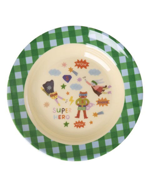 Rice Hero Kids Melamine Bowl