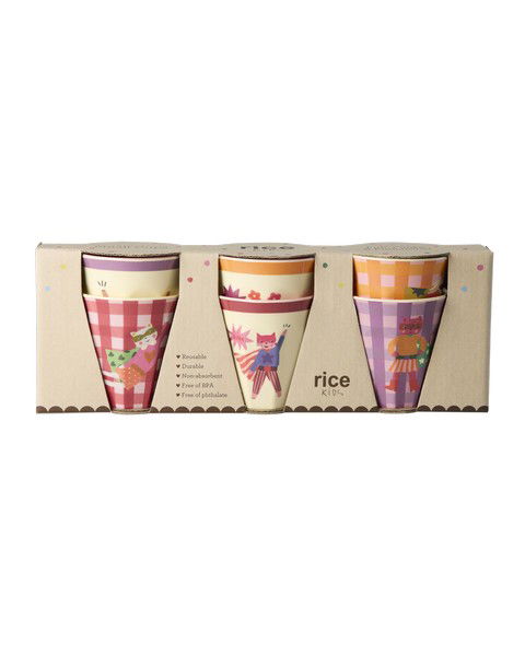 Rice Hero Kids Melamine Cups 160ml - Set of 6