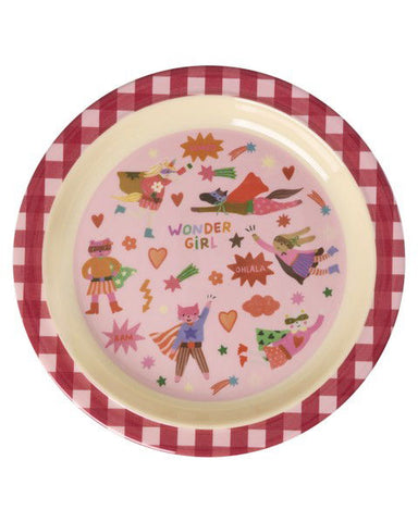 Rice Hero Kids Melamine Lunch Plate