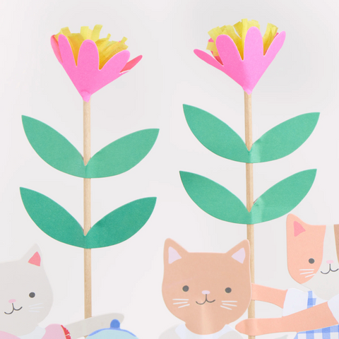 Meri Meri Kitten Club Cake Toppers (Pack of 4 in 4 Designs)