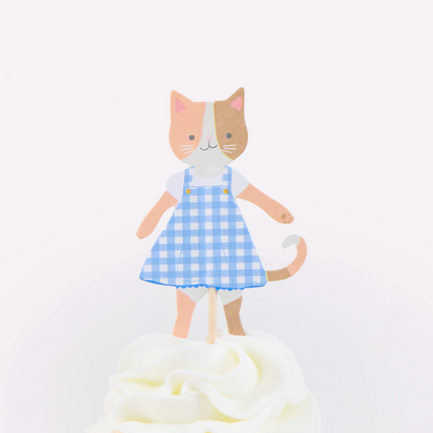 Meri Meri Kitten Club Cupcake Kit (24 Toppers & 24 Cupcake Cases)