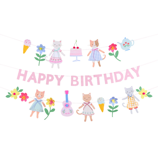 Meri Meri Kitten Club Garland Set (3 Paper Garlands)