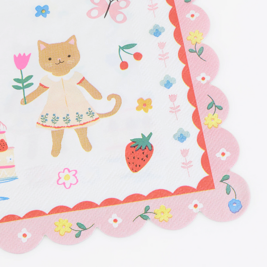 Meri Meri Kitten Club Large Napkins (Pack of 16)