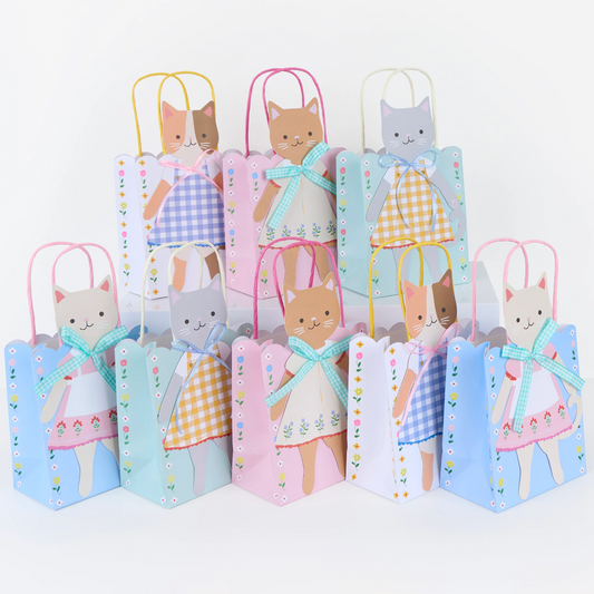 Meri Meri Kitten Club Paper Party Bags (Pack of 8)