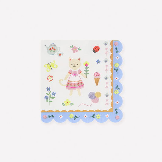 Meri Meri Kitten Club Small Napkins (Pack of 16)