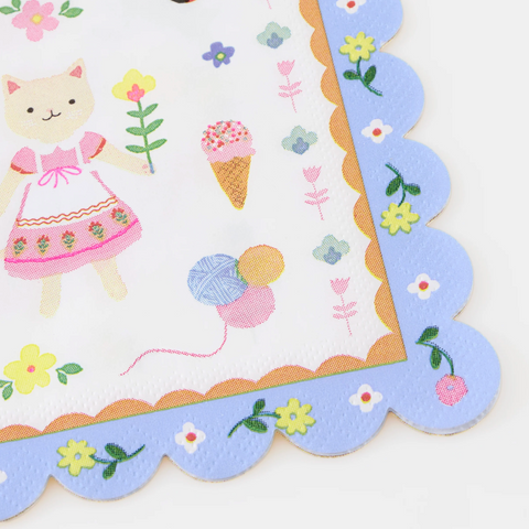 Meri Meri Kitten Club Small Napkins (Pack of 16)
