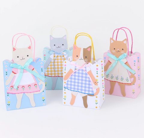 Meri Meri Kitten Club Paper Party Bags (Pack of 8)