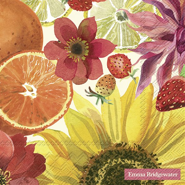 Lunch Napkin Fruit And Flower paper napkin by Mey Hui