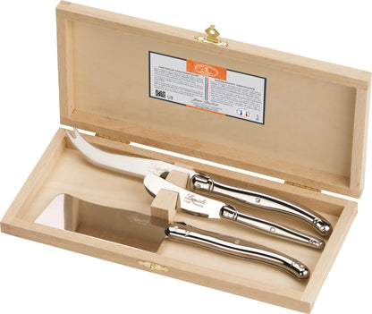 Laguiole Jean Dubost Cheese Knives Closed Box (Set of 3)(Cleaver, Charcutterie Fork, Cheese Knife), view 4