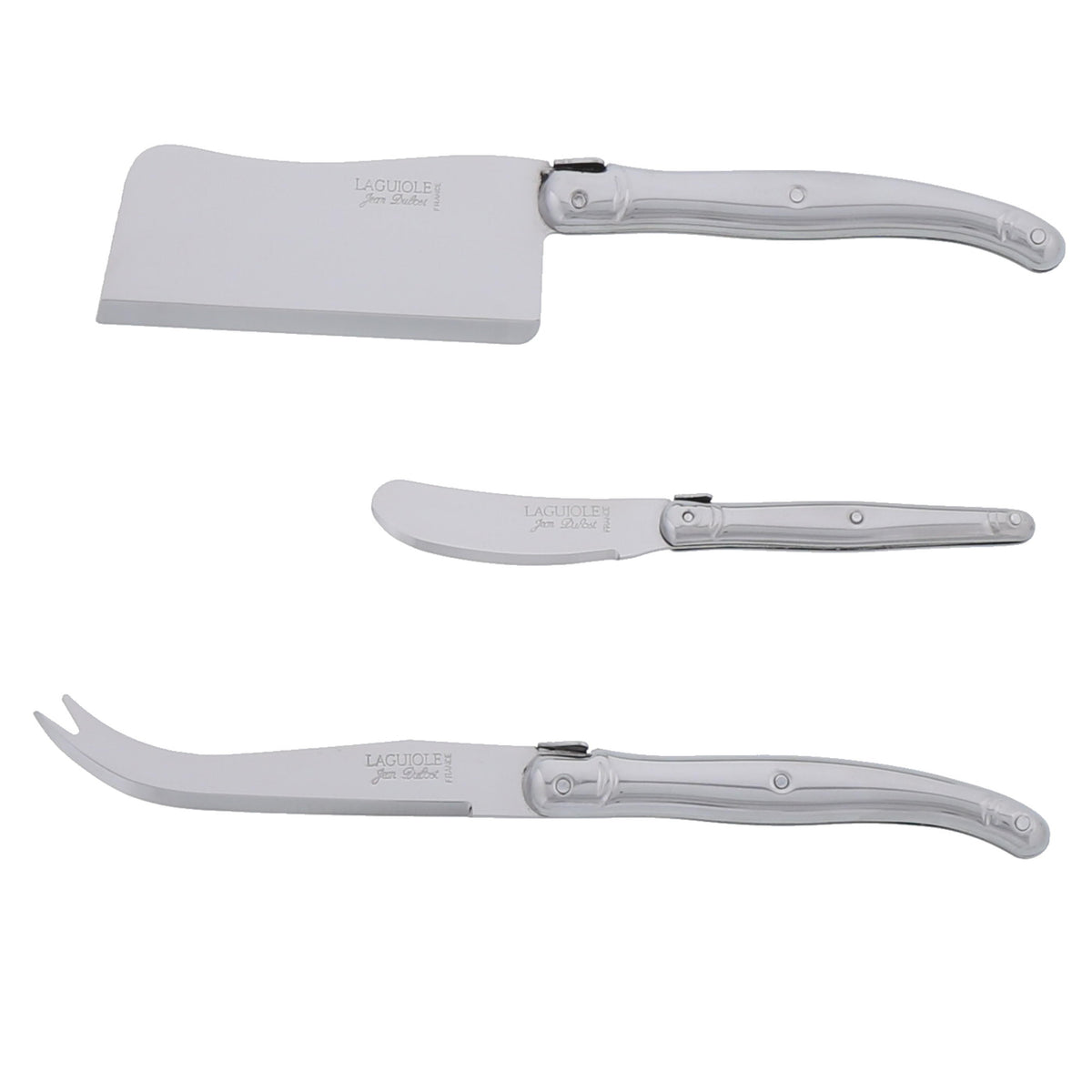 Laguiole Jean Dubost Cheese Knives Closed Box (Set of 3)(Cleaver, Charcutterie Fork, Cheese Knife), view 5