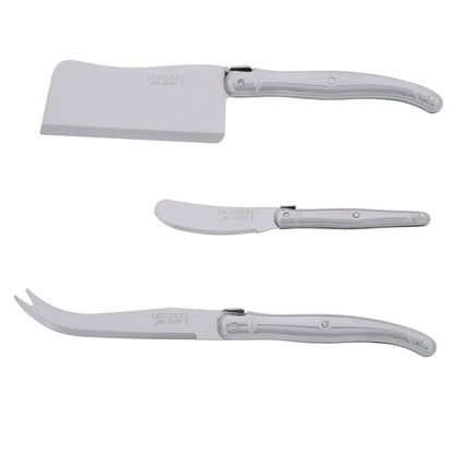 Laguiole Jean Dubost Cheese Knives Closed Box (Set of 3)(Cleaver, Charcutterie Fork, Cheese Knife), view 5