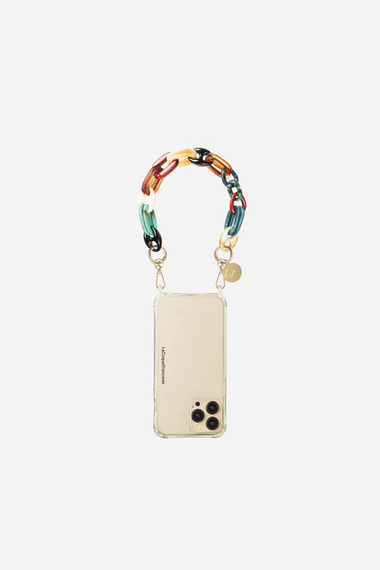 La Coque Francaise - Short Chain Amber Multicolor 40 cm