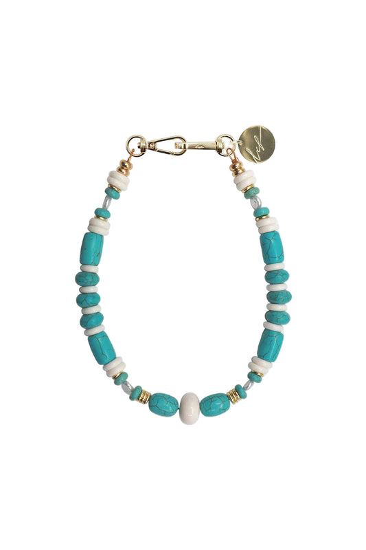La Coque Francaise - Cleo Turquoise Short Chain 40 cm