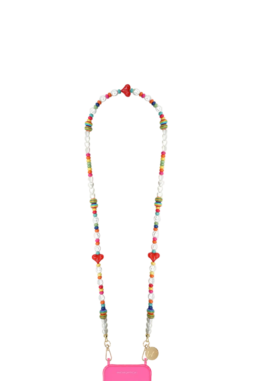 La Coque Francaise Poca multicolor long phone chain 100cm