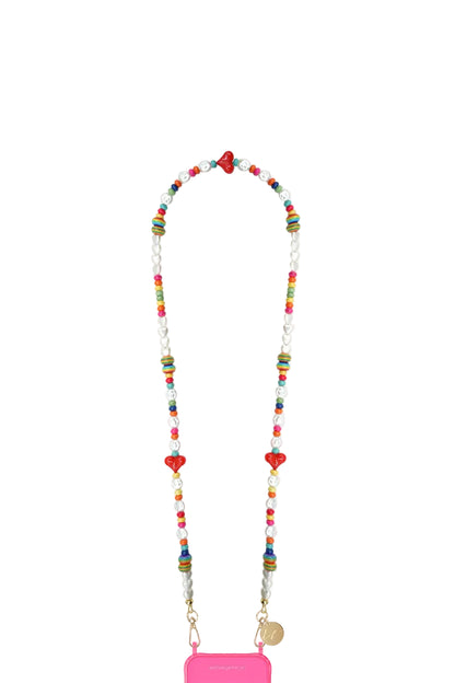 La Coque Francaise Poca multicolor long phone chain 100cm