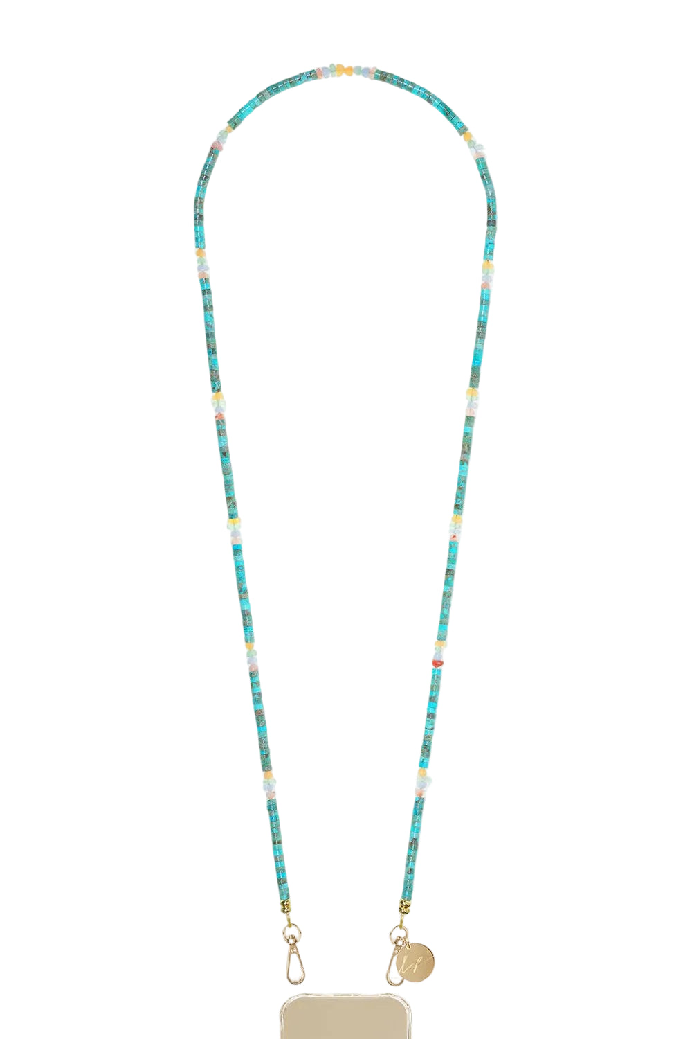 La Coque Francaise Enola blue long phone chain 120cm