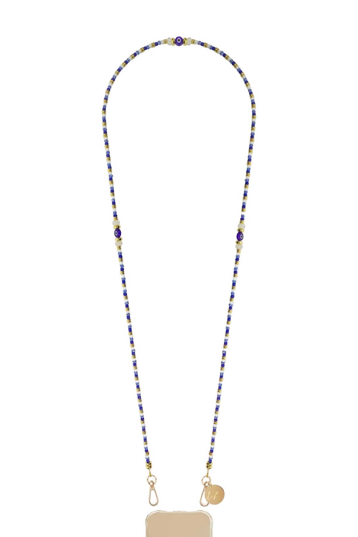 La Coque Francaise Idra blue long phone chain 120cm