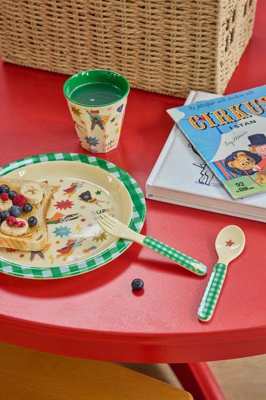 Rice Hero Kids Melamine Lunch Plate