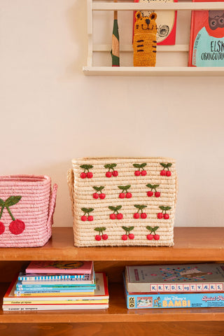 Rice Raffia Square Basket