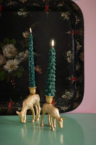 Rice Christmas Tree LED Candle - Pack of 2
