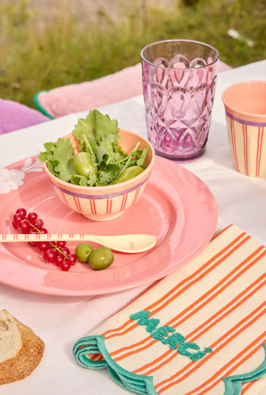 Rice Stripey Love Melamine Cup 250ml