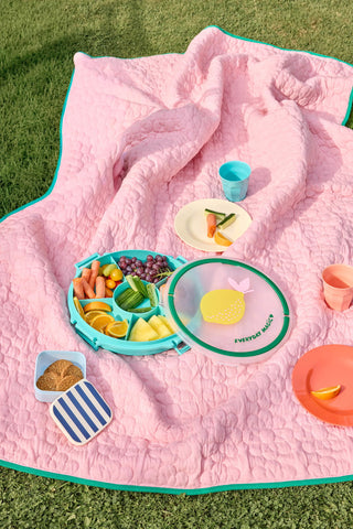 Rice Round Compartment Candy or Snacks Tray