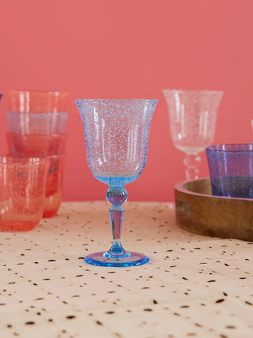 Rice Acrylic Wine Glass in Bubble Design - 360ml