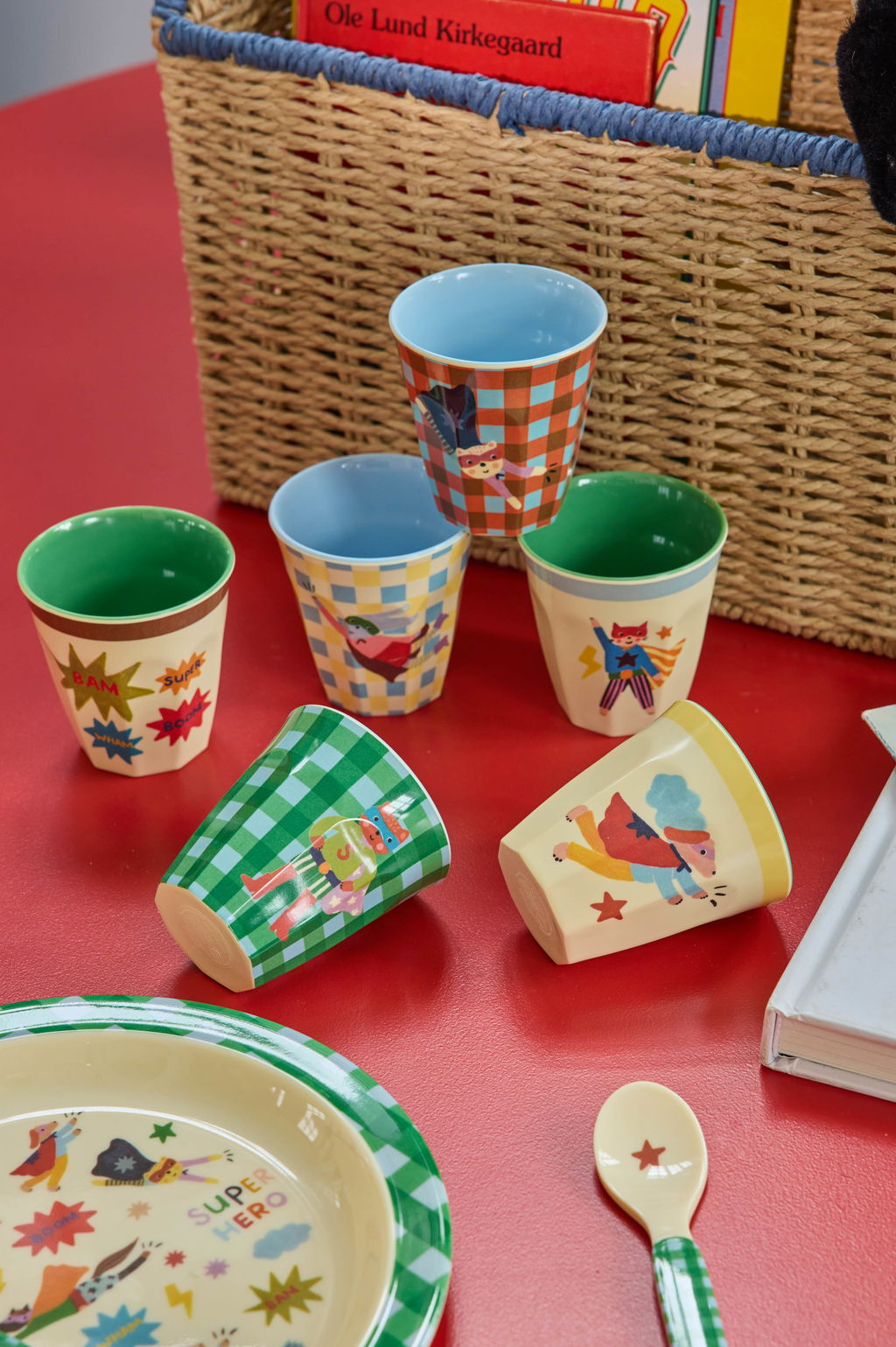 Rice Hero Kids Melamine Cups 160ml - Set of 6