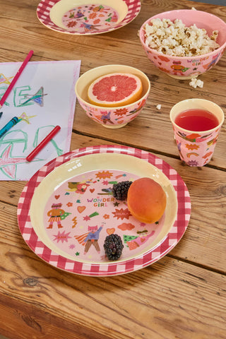 Rice Hero Kids Melamine Lunch Plate
