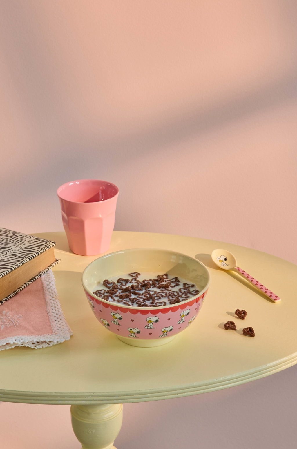 Rice Snoopy Print Melamine Medium Bowl 700ml, view 4