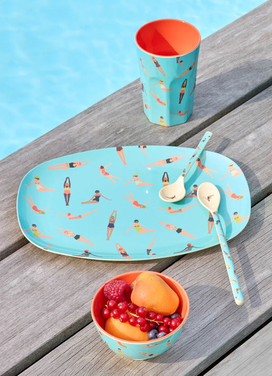 Rice Retro Swimster Melamine Small Bowl