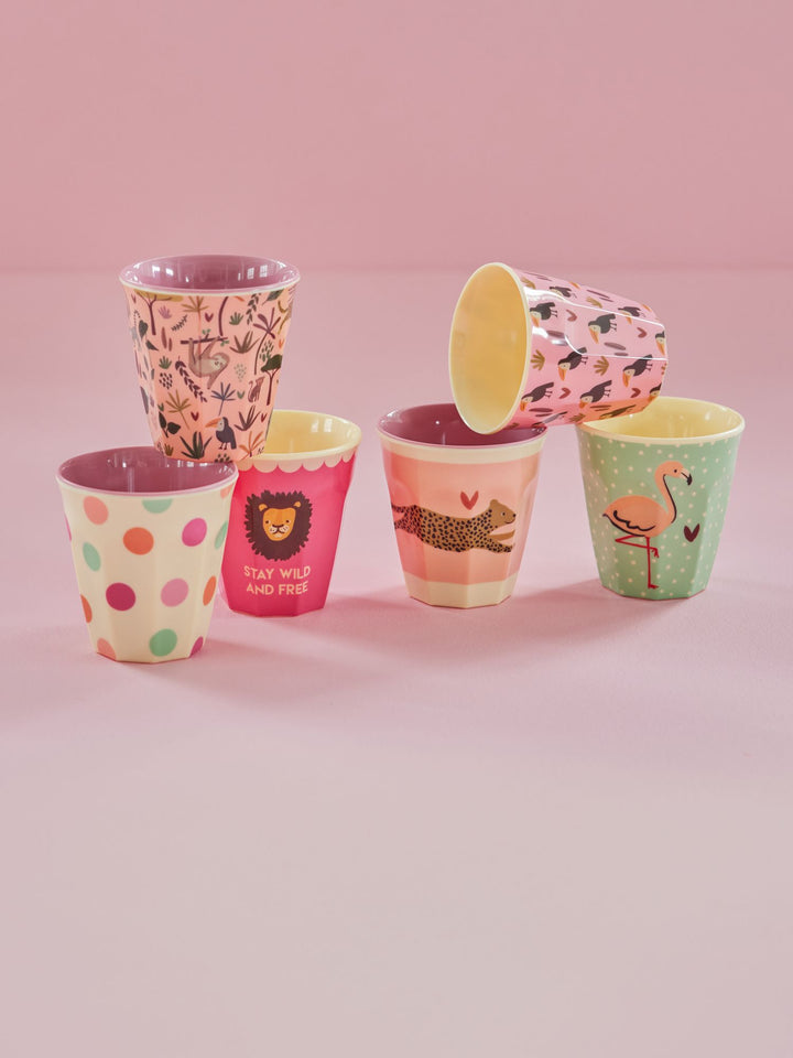 Pink Jungle S Cup Pink (Set of 6), view 3