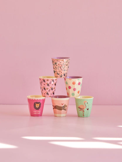 Pink Jungle S Cup Pink (Set of 6), view 2