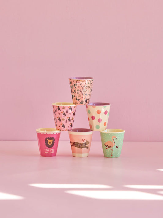 Pink Jungle S Cup Pink (Set of 6)