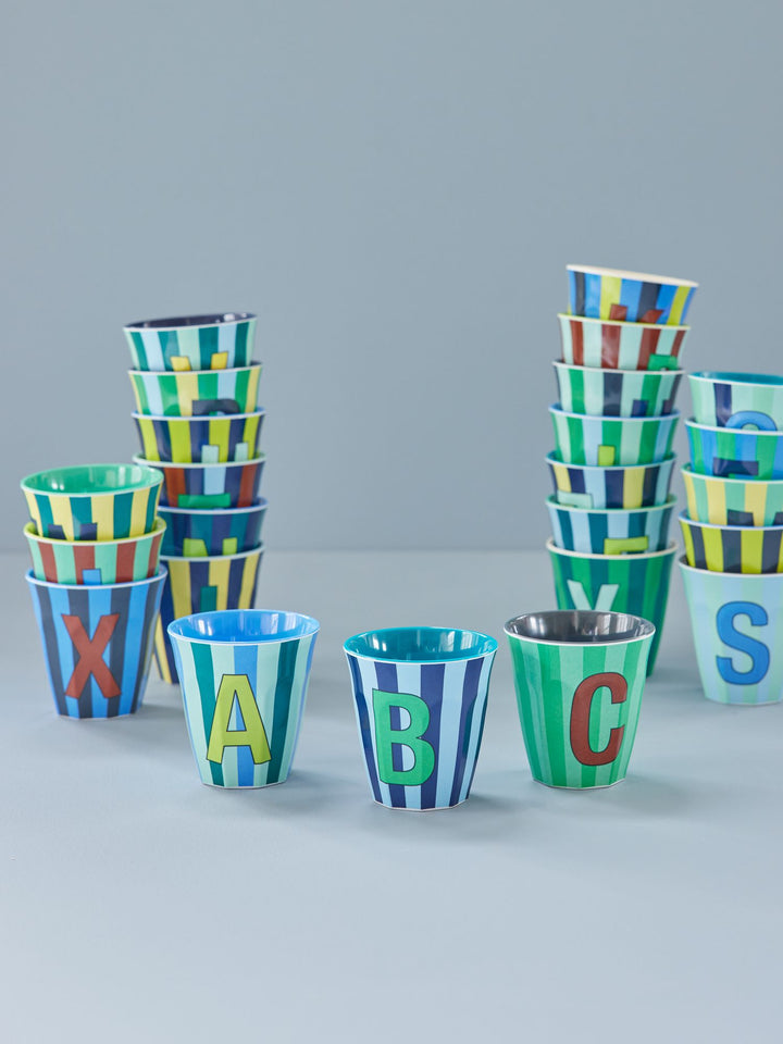 Rice Alphabet Stripes Cup (Boy)
