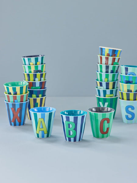 Rice Alphabet Stripes Cup (Boy)