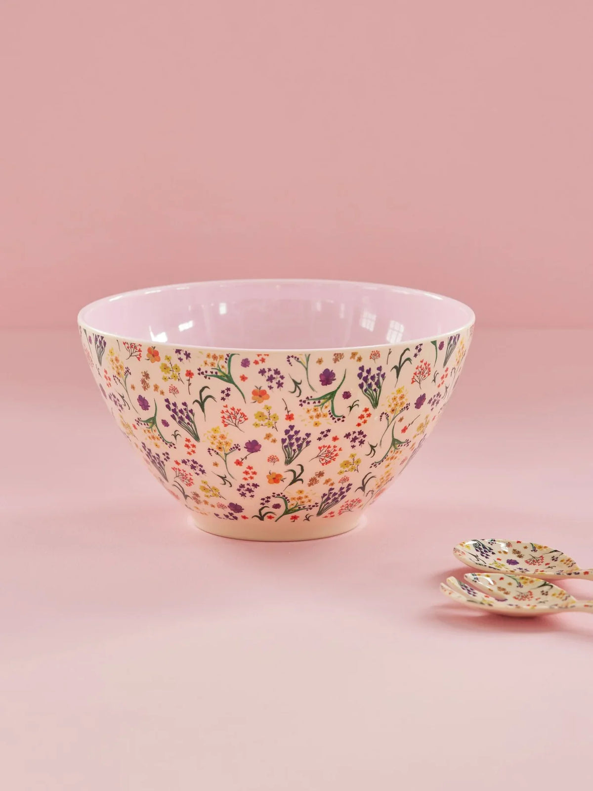 Rice Melamine Wild Flowers Salad Bowl, view 2