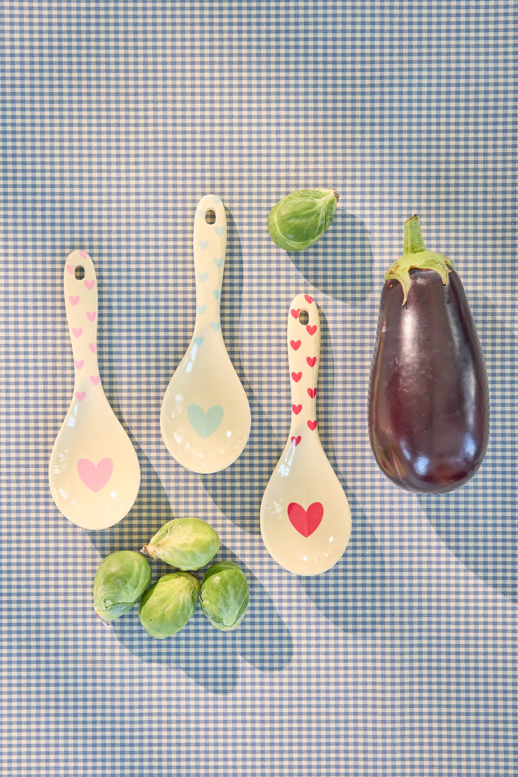 Rice Favorite Hearts Melamine Salad Spoon Piece, view 2