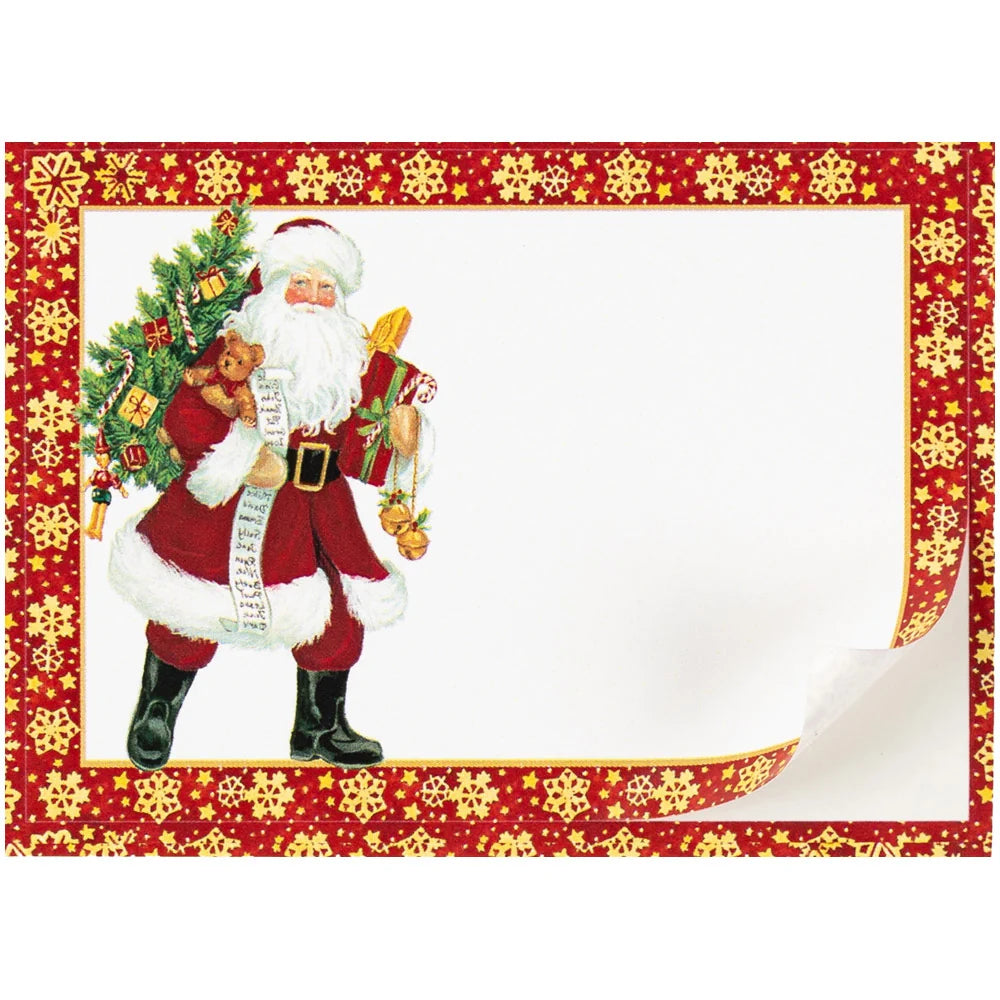 Caspari Lynn Haney Santa Name Labels (Set of 12)