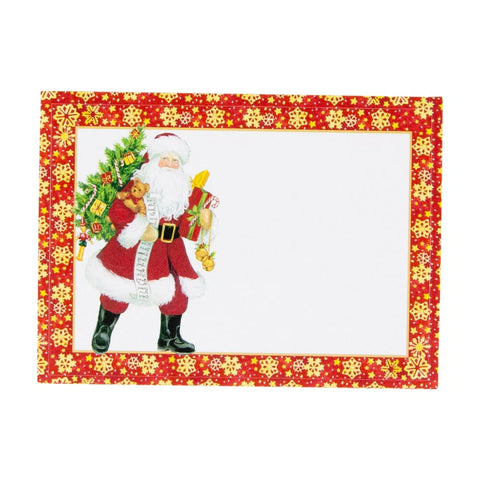 Caspari Lynn Haney Santa Name Labels (Set of 12)