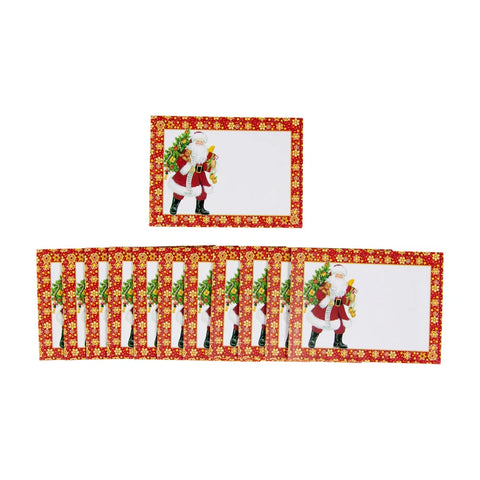 Caspari Lynn Haney Santa Name Labels (Set of 12)