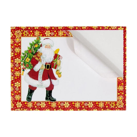 Caspari Lynn Haney Santa Name Labels (Set of 12)