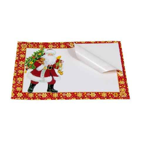 Caspari Lynn Haney Santa Name Labels (Set of 12)