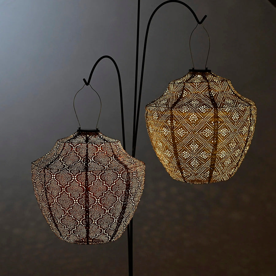 Lumiz Bazaar Copper Crown LED Solar Lantern