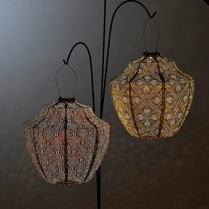 Lumiz Bazaar Copper Crown LED Solar Lantern