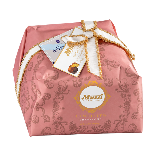 Muzzi Champagne Panettone 1kg, Italian Christmas cake