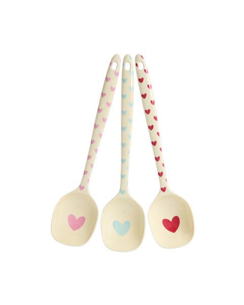 Rice Favorite Hearts Melamine Cooking Spoon Piece