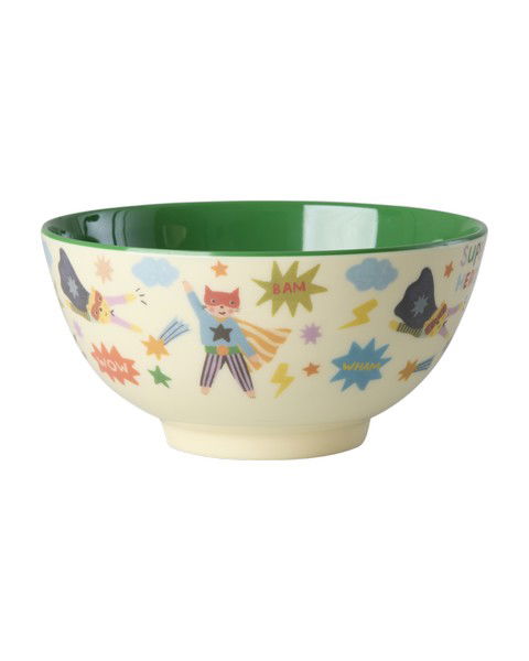 Rice Hero Melamine Bowl – kids bowl with superhero print