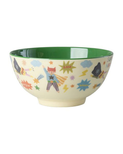 Rice Hero Melamine Bowl – kids bowl with superhero print