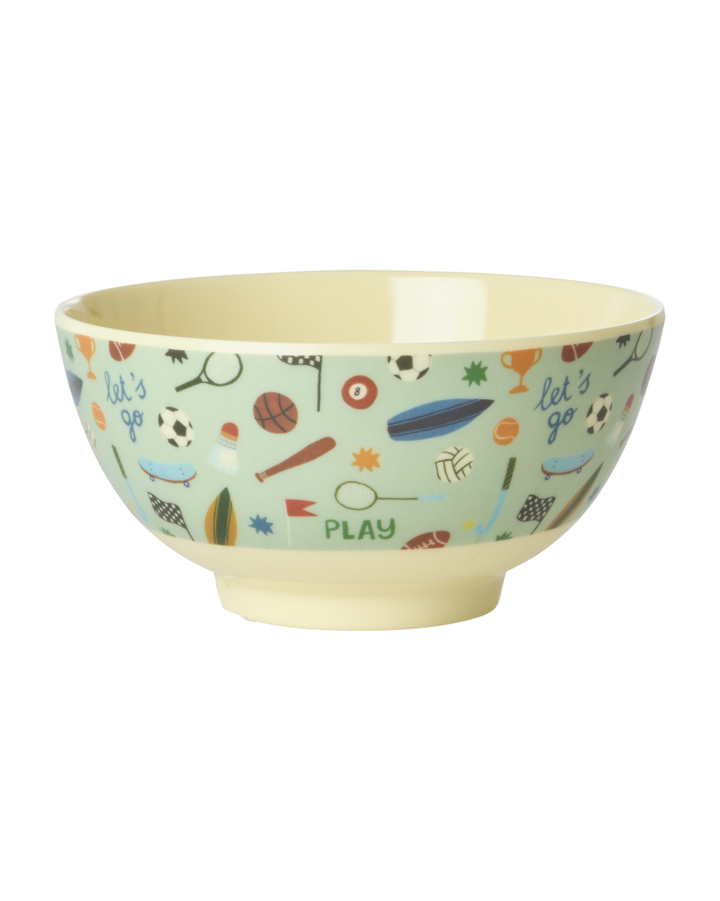 Rice Sports Print Melamine Medium Bowl 700ml